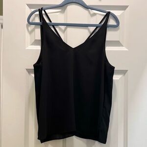 Black chiffon camisole